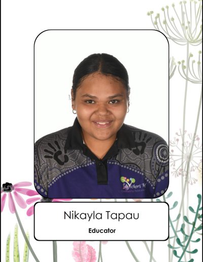 Nikayla Tapau - Educator